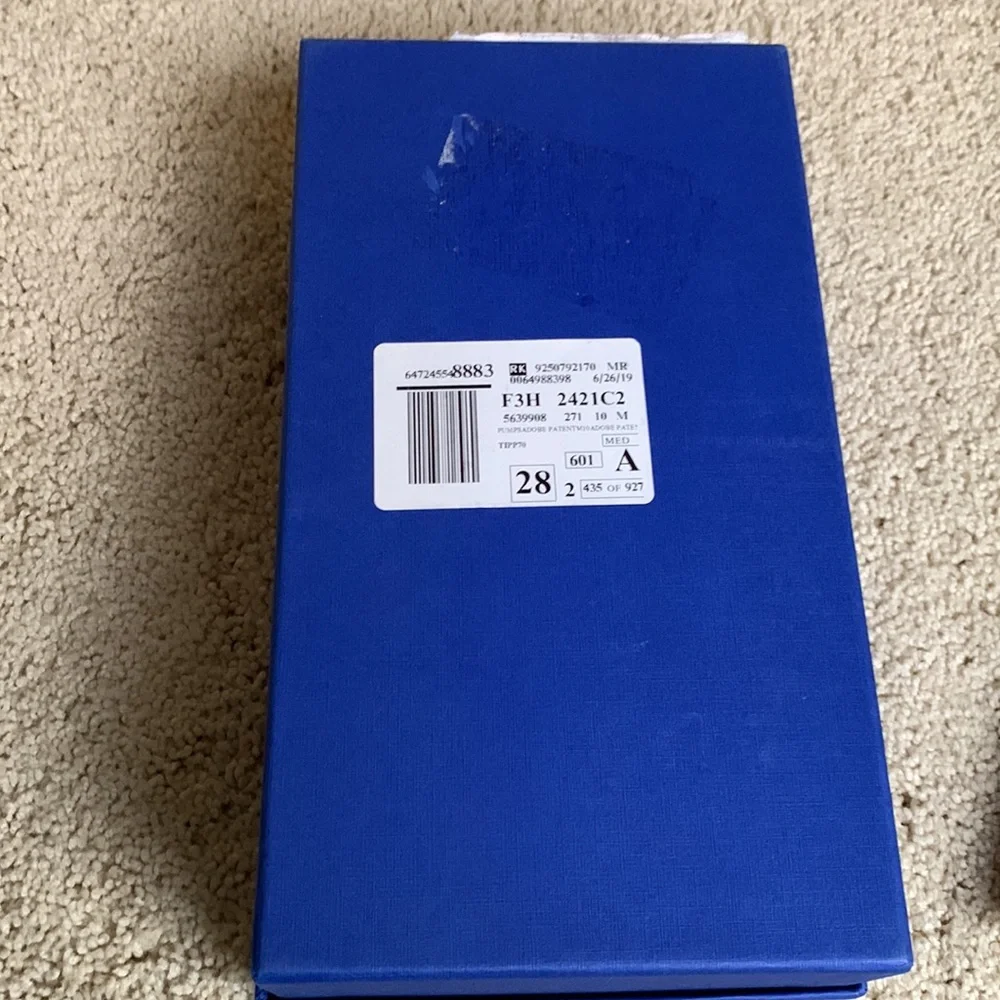 NIB Stuart Weitzman Patent Leather “Tippi” 70mm Heels, Adobe (nude) sz 10M - Picture 12 of 12